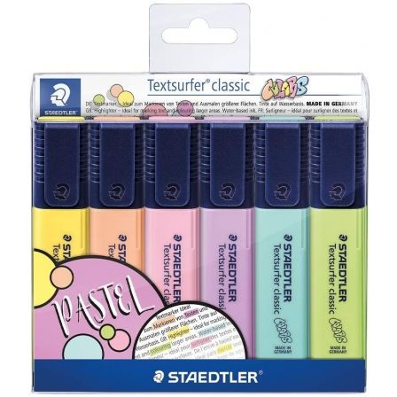 Staedtler Textsurfer Classic Pastel & Vintage, 6 unidades surtidas